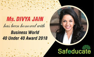 BUSINESS WORLD CONFERRED ‘40 UNDER 40 AWARD’ TO MS DIVYA JAIN