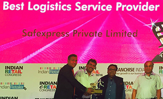 Retail India Recognizes Safexpress as Best Logistics Provider