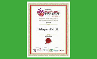 SAFEXPRESS BAGGED ANOTHER AWARD AT GLOBAL MARKETING EXCELLENCE AWARDS 2020