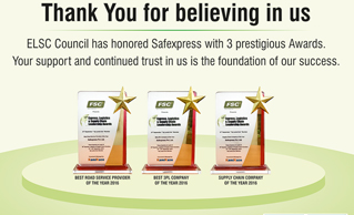 10th Annual Express, Logistics & Supply Chain Conclave awarded 3 titles to Safexpress