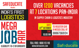 Safeducate has organised India's largest and first-ever of its kind Logistics Job Fair