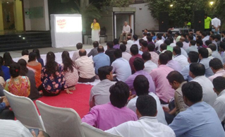 A session on World Heart Day was organised with senior Art of Living Faculty